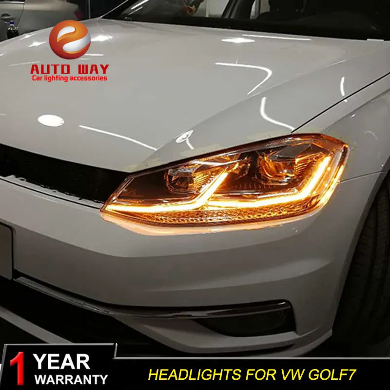 Car Styling Head Lamp Case For VW Golf7 Headlights Golf 7 MK7 2014 2015 LED Headlight