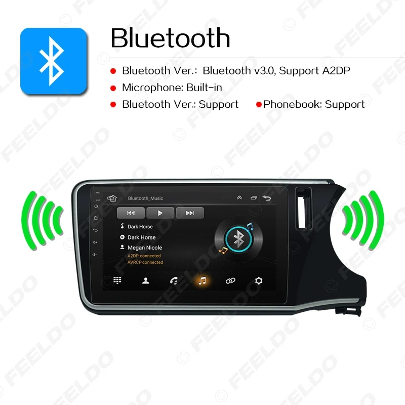 Perfect FEELDO 10.2 inch Bigger HD Screen Android 6.0 Quad Core Car Media Player With GPS Navi Radio For For Honda City 2015-2017 #2680 10 Perfect FEELDO 10.2 inch Bigger HD Screen Android 6.0 Quad Core Car Media Player With GPS Navi Radio For For Honda City 2015-2017 #2680 10