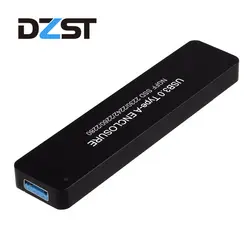 DZLST конвертер адаптер чехол NGFF M.2 SATA USB 3,0 жесткий диск SSD Внешний корпус чехол для хранения Поддержка 2230/2242/2260/2280