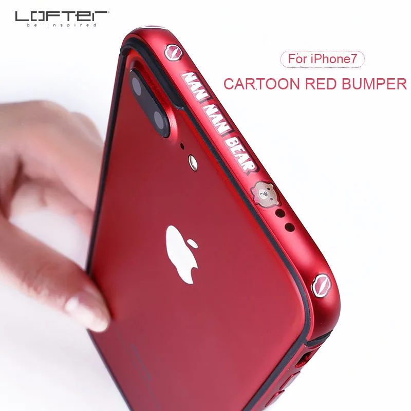 Lofter Chinese Red Cartoon Aluminum Bumper for iPhone 7 7