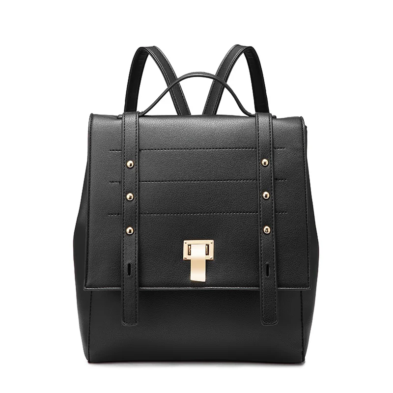 LOVEVOOK, рюкзак, женская сумка, женский рюкзак, школьный ранец для девочек, подростков,, женские сумки, высокое качество, искусственная кожа, большая вместительность, для путешествий - Цвет: Black