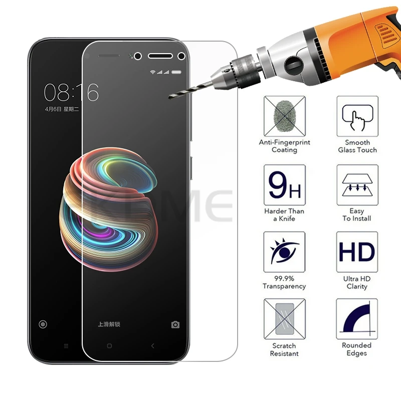 

Tempered Glass For Xiaomi Mi 8 A2 Lite Mi Mix3 Max3 Mi8 SE Screen Protector Redmi Note 5 Global 5A Prime 6 Pro Protective Glass