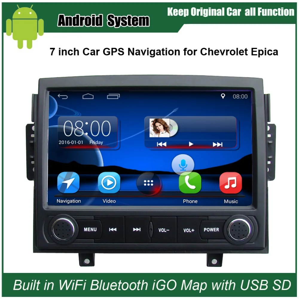 Обновленный Android 7,1 автомобильный Радио плеер подходит для Chevrolet Epica 2006-2010 Автомобильный видео плеер встроенный WiFi gps Bluetooth