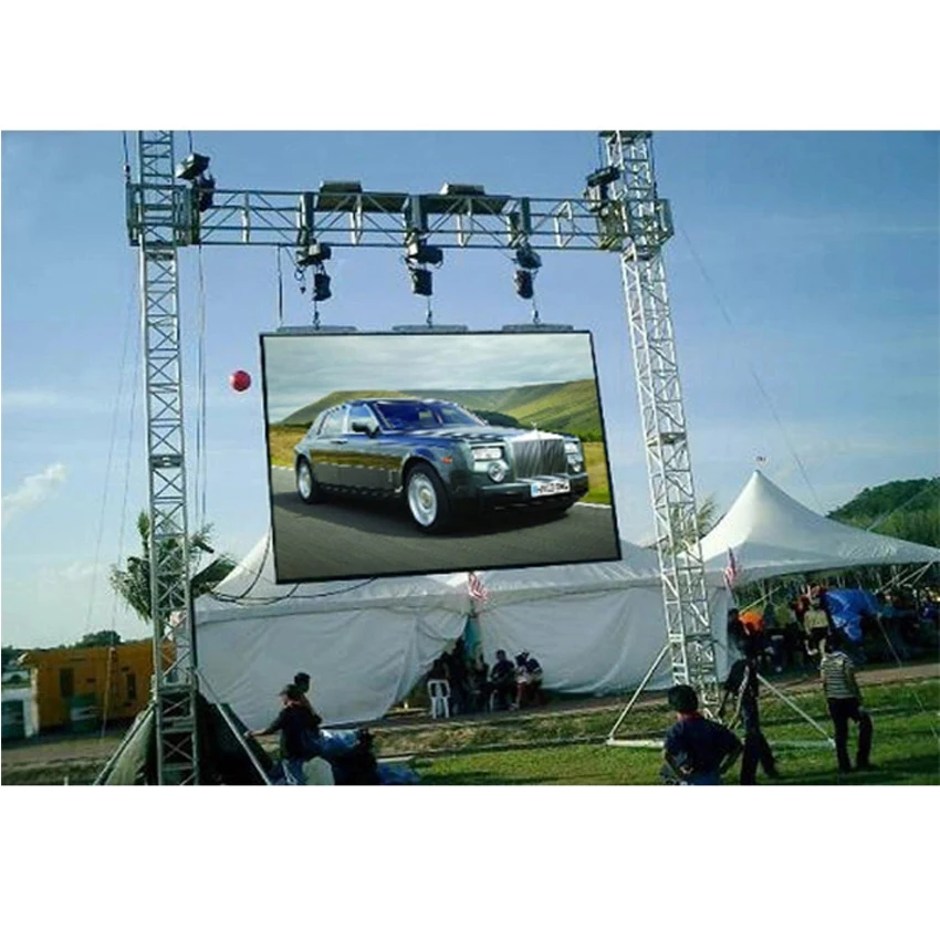

waterproof SMD2727 full color P5 outdoor 640X640mm die casting aluminium cabinet for led display screen video wall panel rental