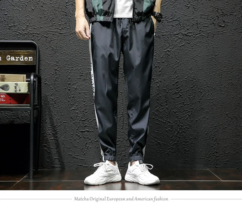Harem Cargo Pants Men Streetwear Hip Hop Japan Style Trousers Male Khaki Loose Straight Pants  (41)