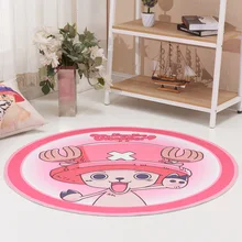 Один Кусок Луффи 100 см круглое одеяло пушистый ворсистый ковер для дома комнаты ковер коврики для спальни Dornier жаккардовые ворсистые коврики