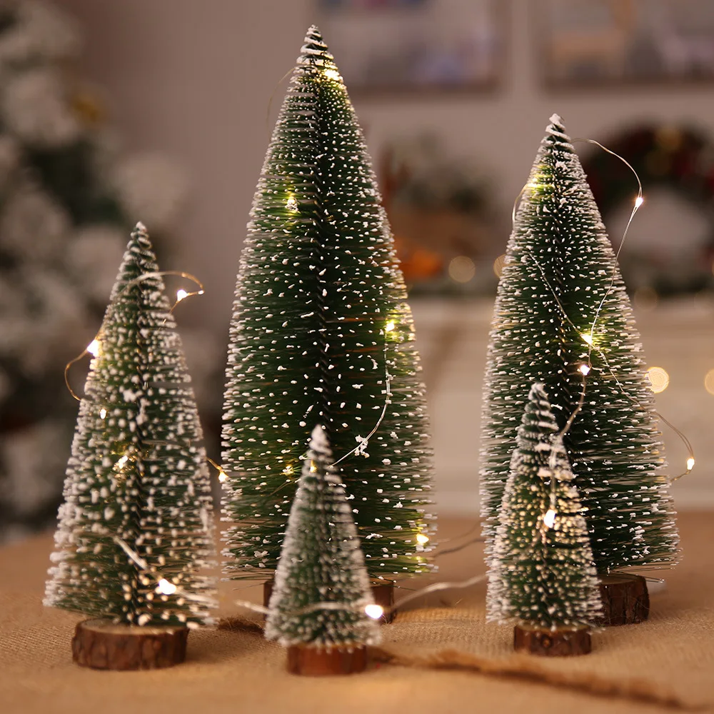 

1PCS DIY Christmas Tree Five sizes Small Pine Tree Mini Trees Home Decor Christmas Decoration Kids Gifts New Year's products