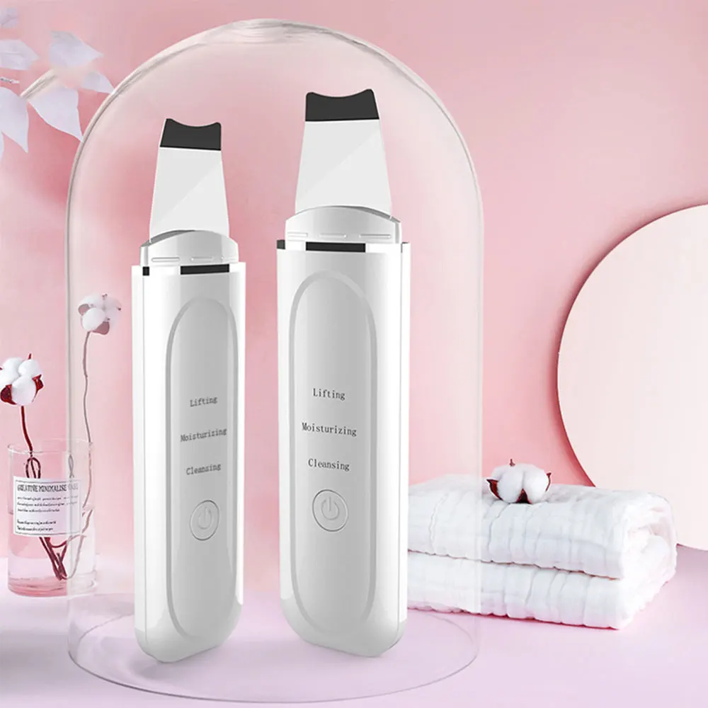 

Ultrasonic Skin Scrubber Deep Face Cleaning Machine Peeling Shovel Facial Pore Cleaner Face Skin Scrubber Lift Machine