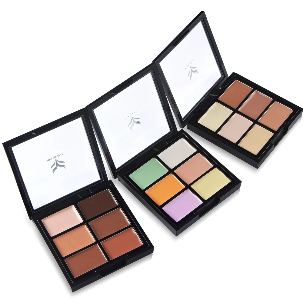 

Face Concealer Palette Makeup Contour Corrector Blue/yellow Cream Conceal Blemish Acne Freckle Pores Highlighter Cosmetics Kit