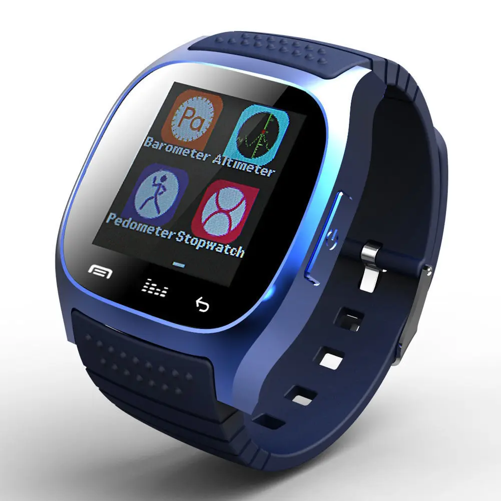 Original Bluetooth font b Smartwatch b font Smart Watch M26 Clock Barometer Alitmeter MusicPedometer for Android