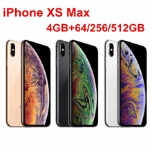 Apple iPhone XS Max 6," ram 4 Гб rom 64 Гб/256 ГБ/512 ГБ мобильный телефон LTE Hexa Core 12 Мп+ 12 МП IOS12 A12 бионический NFC Face ID