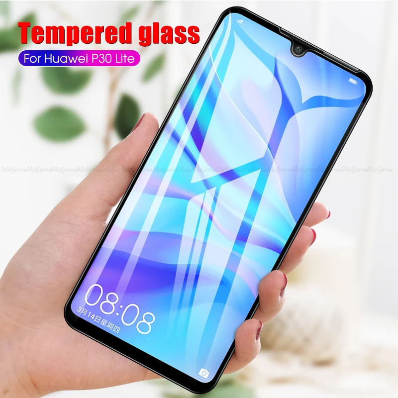Закаленное стекло с полным покрытием для Huawei P30 P 30 Lite защитное Передняя пленка