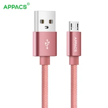 5V2. 1A Micro USB кабель, APPACS Быстрая зарядка USB ЗУ для мобильного телефона кабель 1 м 2 м 3 м кабель синхронизации данных для samsung htc LG Android