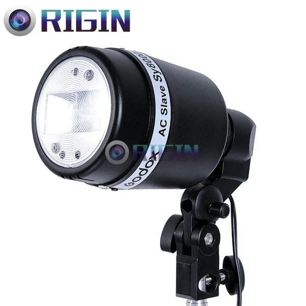 

Godox AC Slave Flash E27 Sy8000 GN(ISO100) 35 with sync port + LH-01 AC flash Umbrella Bracket Free Shipping
