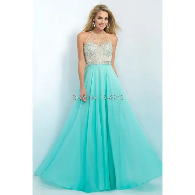 Aqua Blue Prom Dresses