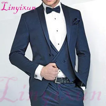 

Linyixun New Designs Best Selling Men Suits For Wedding Slim Fit latest coat pant Suits For Men Tuxedos Custom Made Man Suit