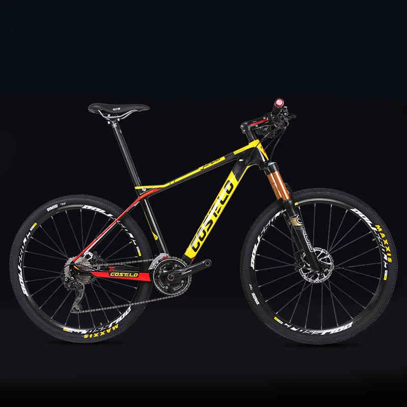 27 5 29inch Carbon Fiber Mountain Bicycle Pneumatic Shock 30 33 Speed Carbon Fiber Frame Lightweight