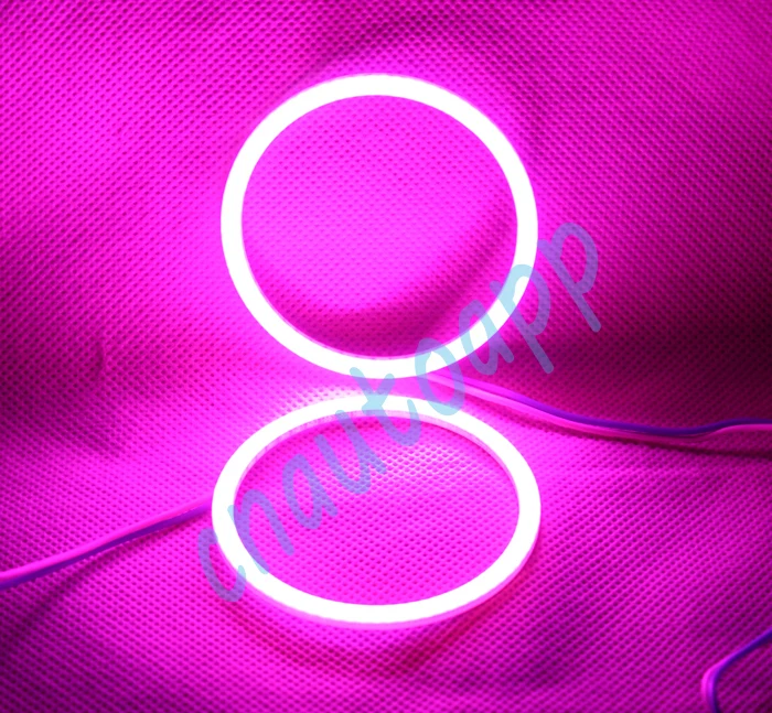 Ангельские глазки DRL супер COB светодиодный светильник кольцо для автомобиля противотуманный светильник мотоциклетный головной светильник s 40 мм x 2 шт. розовый/белый/янтарный/красный/зеленый/синий