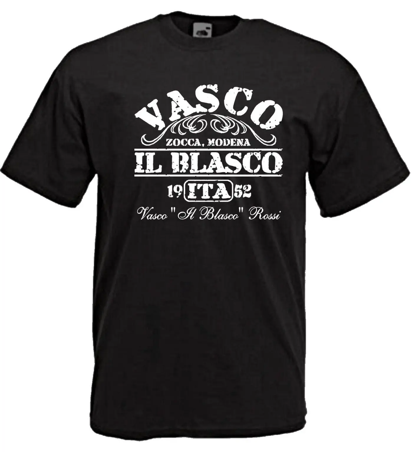 Футболка MAGLIETTA ANGRAFE VASCO ROSSI MUSICA CANTANTE S M L XL XXL XXXL Удобная футболка, Повседневная футболка с коротким рукавом