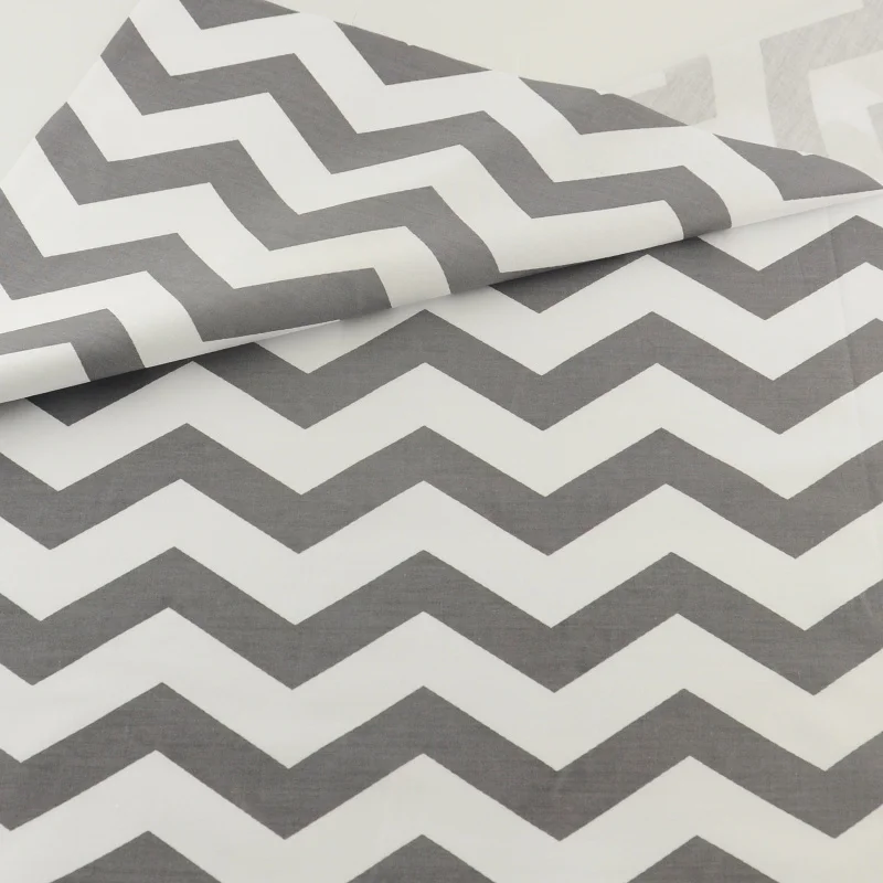 

Gray Wave Cotton Fabric Quilting Art Work Home Textile Patchwork Decoration Children Cloth Teramila Fabrics Tecido Fat Quarter