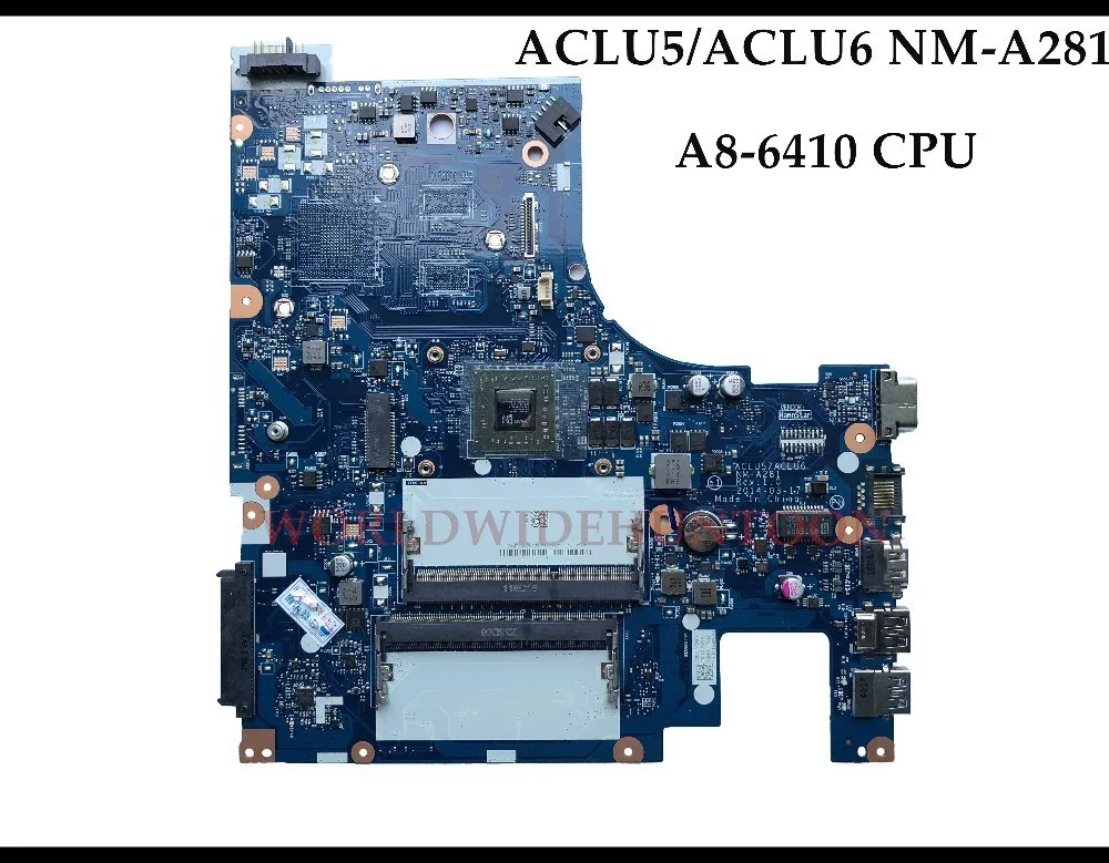 Высококачественная новая материнская плата для ноутбука Lenovo G50-45 ACLU5/ACLU6 NM-A281 A8-6410U