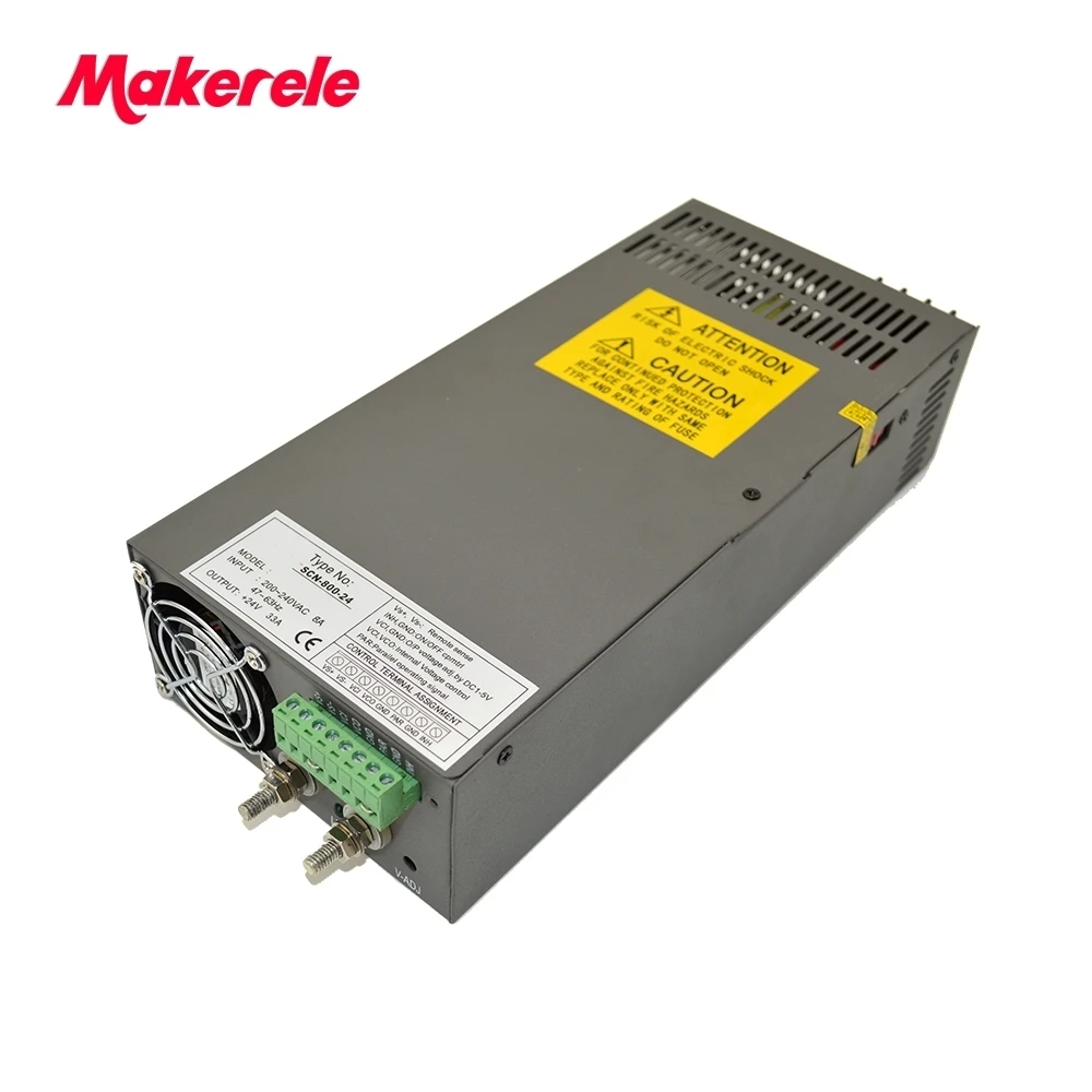 800 Вт AC-DC один Выход импульсный источник питания большой watte для Светодиодные ленты свет 12/24/48 В