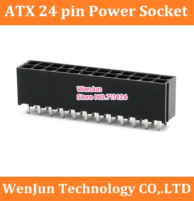 

Hot Sale mainboard motherboard ATX 24pin Power Socket ATX 24 pin 24p power connector socket 2*12pin