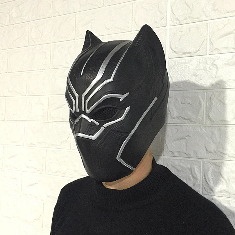 Superhero Avengers Infinity War Black Panther Mask Latex Movie Halloween Party Cosplay Masks Terrorist Prop Fantastic Four