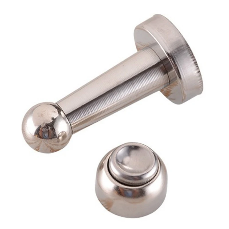 

Stainless Steel Door Stopper Thickened Strong Magnetic Door Stops Noiseless Doormagnet Suction Mute Buffer Door Holder New