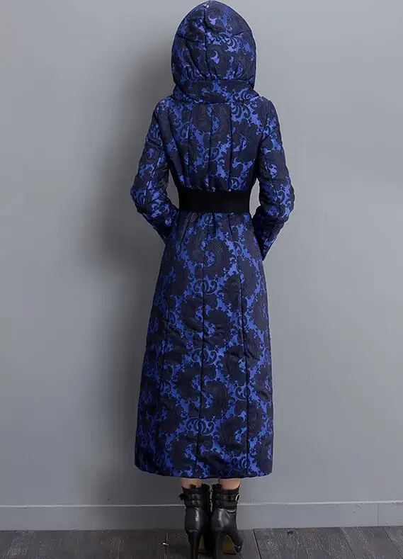 4xl X Donne 2018 Sottile Cappotto Con Cotone Invernale Del Blue Le lungo Rlyaeiz Caldo Nuovo Di Inverno Modo Per Cappuccio Giacca Rivestimento Parka CqZz1aw