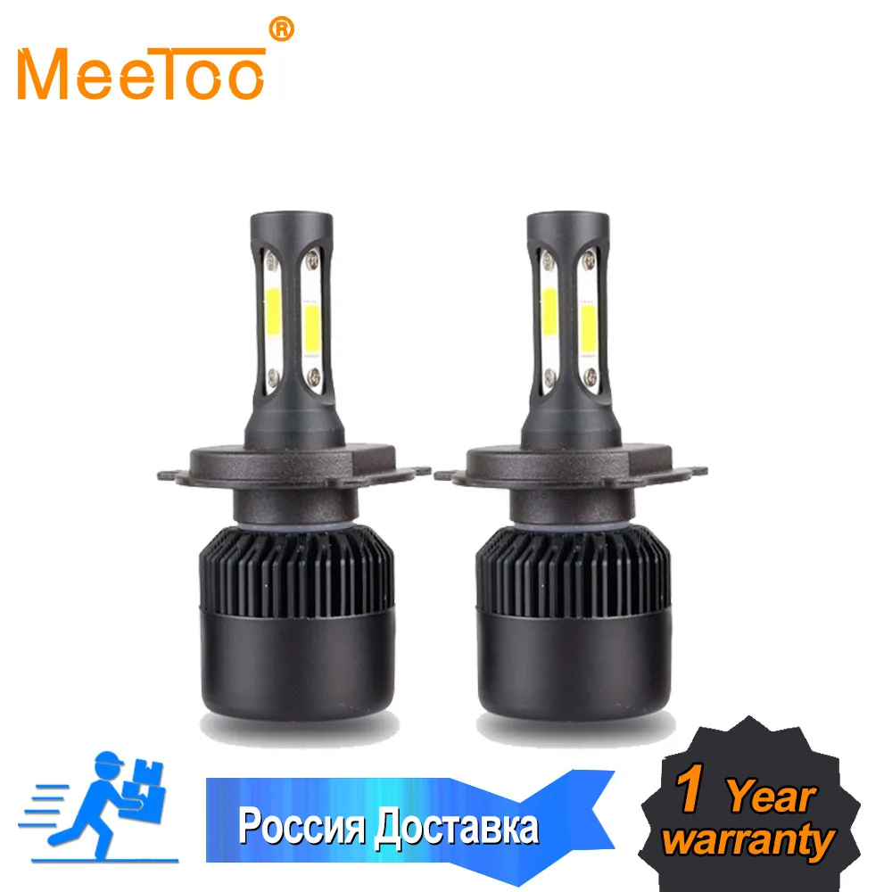 

2Pcs MeeToo Car Headllight H7 LED H4 LED Bulb H1 H11 HB3 9005 9006 9012 72W 8000LM 6500K Fog Light 12V 24V Auto Headlamp Lamps