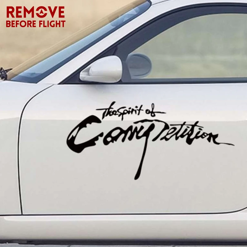 

Car Sticker The Spirit of Competition Car Decal Car Body Sticker Rearview Mirror Stickers Auto Accessories 14*5cm
