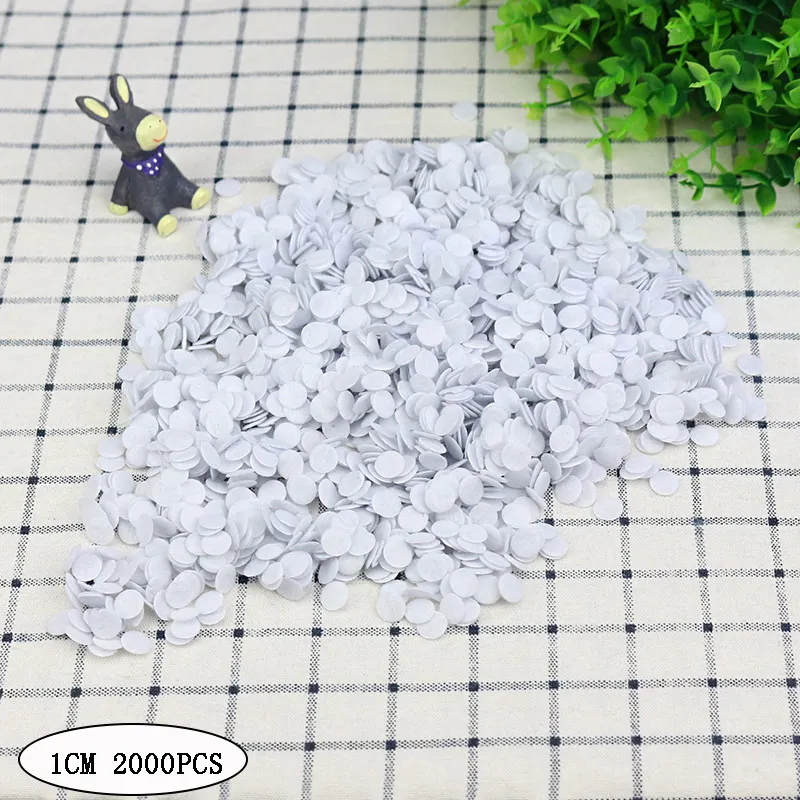

2000 PCS White 1CM Eco-friendly Round Felt Fabric Pads Accessory Patches Circle Felt Pads Fabric Appliques DIY Accessories