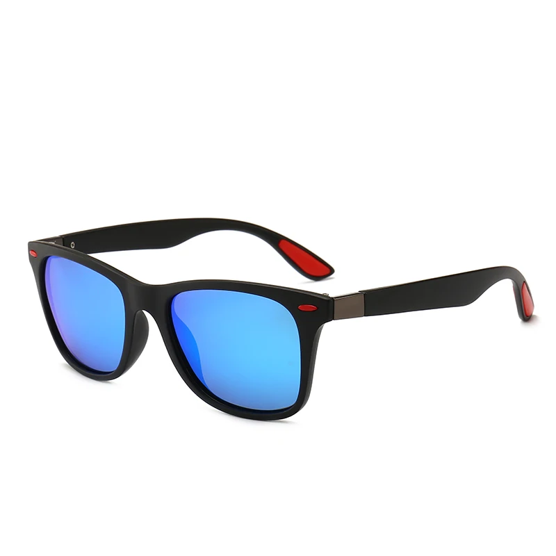 

2018 Polarized Women Sunglasses Brand Designer Rivets Color Patchwork Red Ray UV400 Protection Sun Glasses Male Oculos 4195