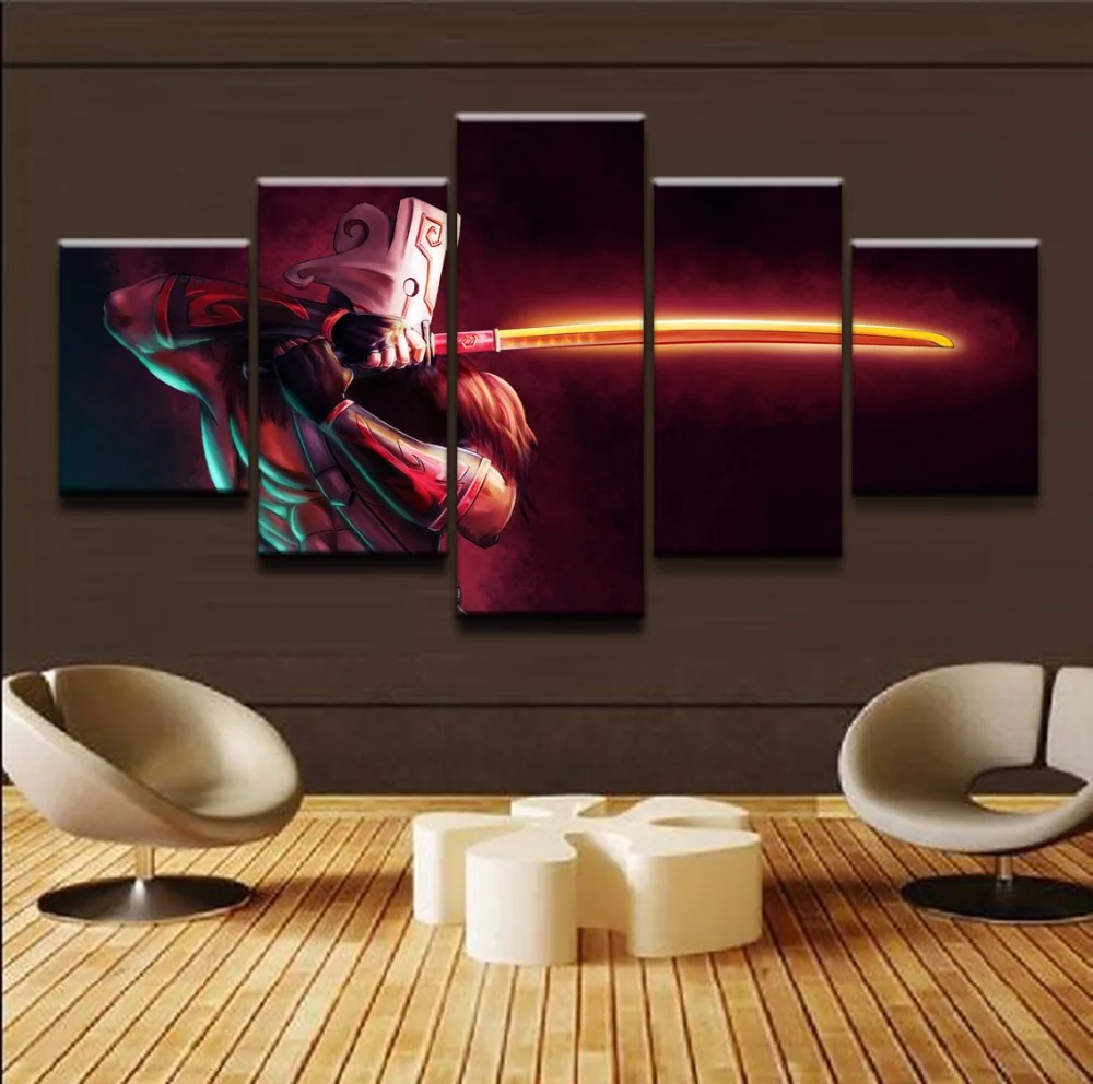  DOTA game Photo Painting5 Pieces HD Print Painting Home Decoration Living Room Canvas Painting Wall