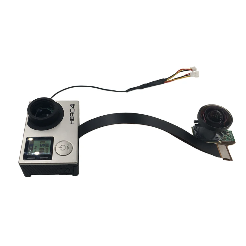 

Multi-machine Synchronous for GoPro Hero 4 Black Customize with 16MP 220 Degree Ultra Angle Lens to get 360 Panoramic Image