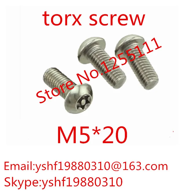 50pcs lot ISO7380 M5 X 20 M5 20 A2 Stainless Steel Torx Button Head