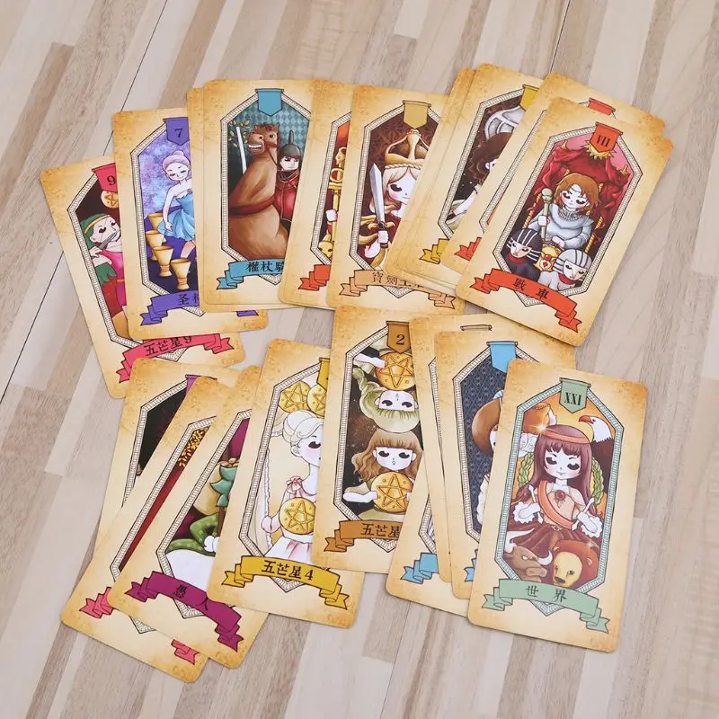 

Rider Tarot Cards With Colorful Box Mysterious Divination Astrology Board Game