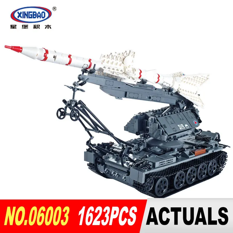 

Xingbao 06003 1623Pcs Military Series The SA-2 Guideline Set Building Blocks Bricks Children Educational Boy`s Toys Model Gifts