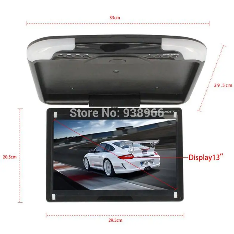 Автомобильный потолочный монитор 13&quot дюймов|ceiling monitor|car roof mount monitorroof monitor |