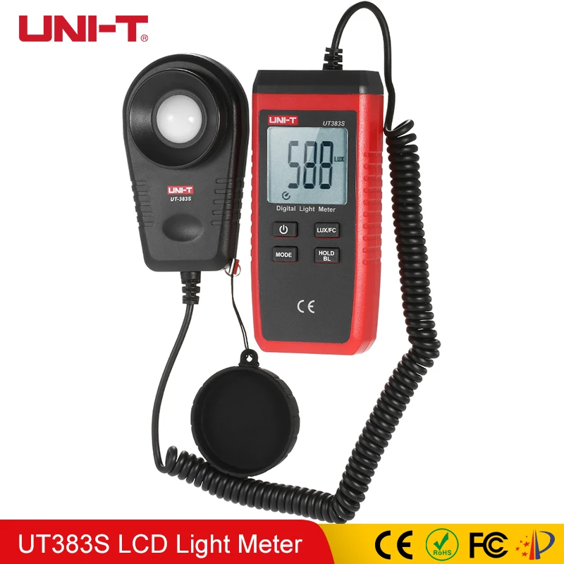 

UNI-T UT383S Digitale Light Meter Handheld Mini LCD Luminometer Digital Photometer Luxmeter Light Meter 0-199999 Measure Tester