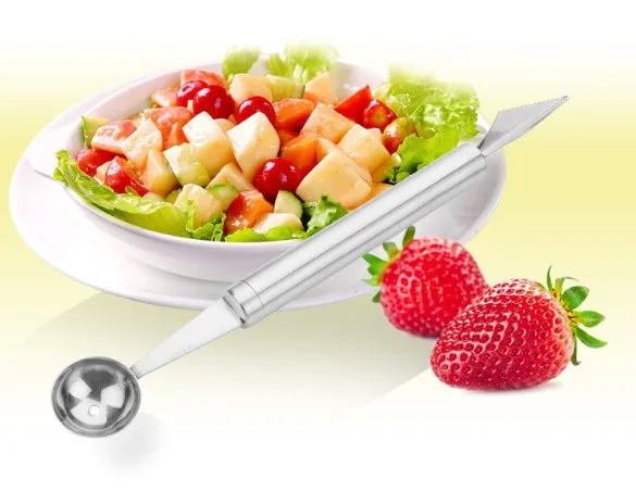 1PC Ice Cream Dig Ball Scoop Spoon Baller Assorted Dishes Watermelon Melon Carving Knife Cutter Gadgets Spatulas Utensils KX 146