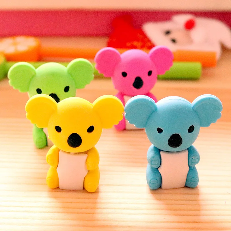 2 шт милый мультфильм коала моделирование Ластик резиновый каваи студент
