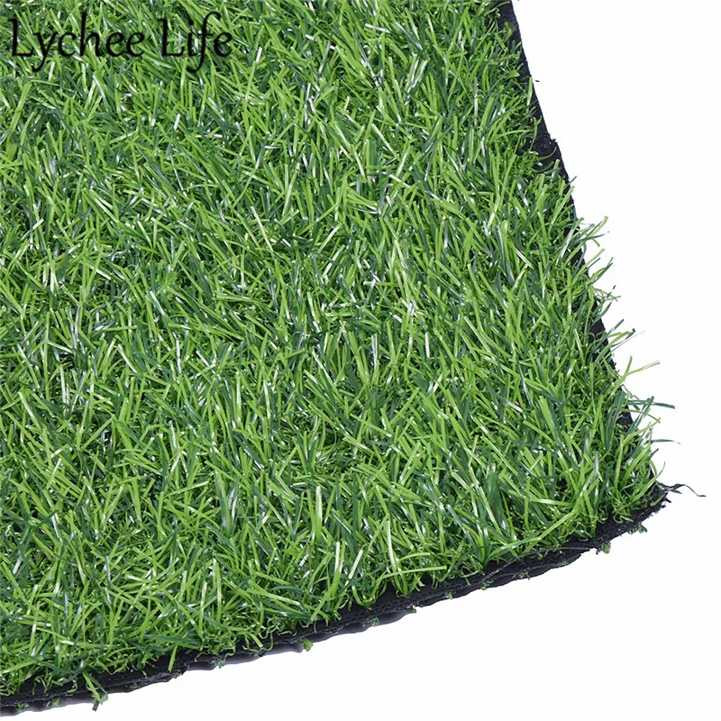 Lychee жизни Искусственная Трава Коврики растения 48x49 см пластиковая лужайка