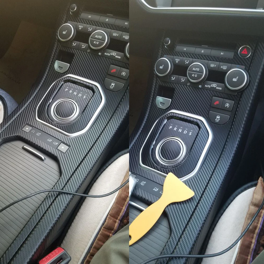 Автомобильный Стайлинг 5D углеродное волокно для салона автомобиля центральная