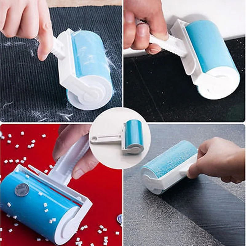 

Washable Roller Cleaner Lint Sticky Picker Pet Hair Fluff Remover Brush Cleaning
