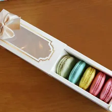 Европа Тип прозрачная коробка для миндального печенья Бисквит Торт коробка 10 компл./лот