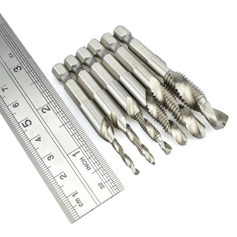 NEWACALOX-1-4-Hex-HSS-High-Speed-Steel-Thread-Spiral-Screw-M3-M4-M5-M6-M8