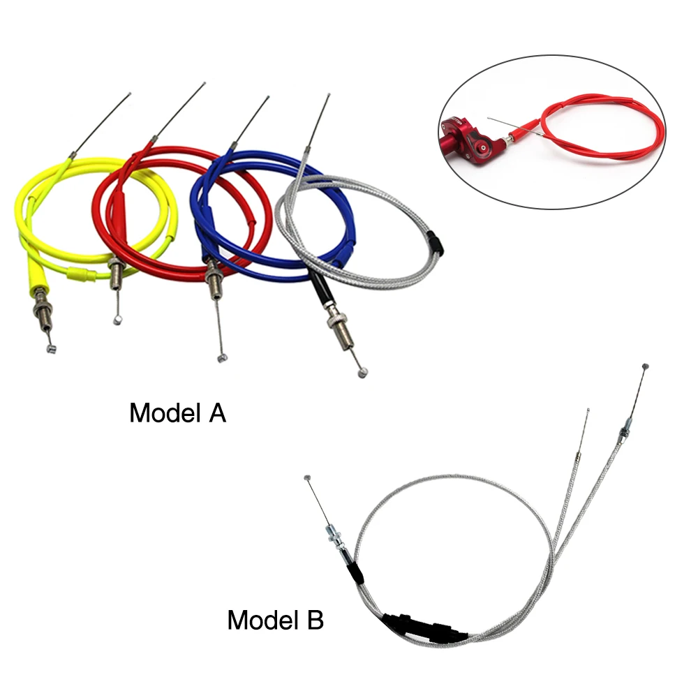 ZSDTRP 110/128 см цветной дроссельной заслонки для мотоцикла двухлинейный питбайк