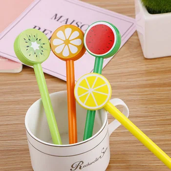 

Creative Fruit Gel Pen Canetas Kawaii Candy Color Pens For School Writing Kids Gift Cute Korean Stationery Office Supplies